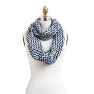 Girly Macy Chevron Knit Infinity Scarf